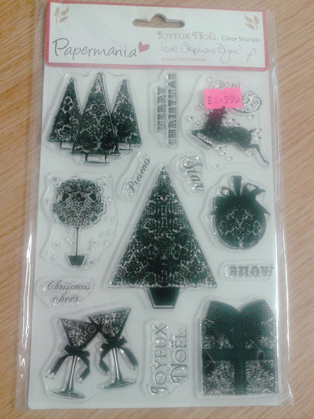 Joyeux Noel Clear Stamps - The Printable Craft Shop