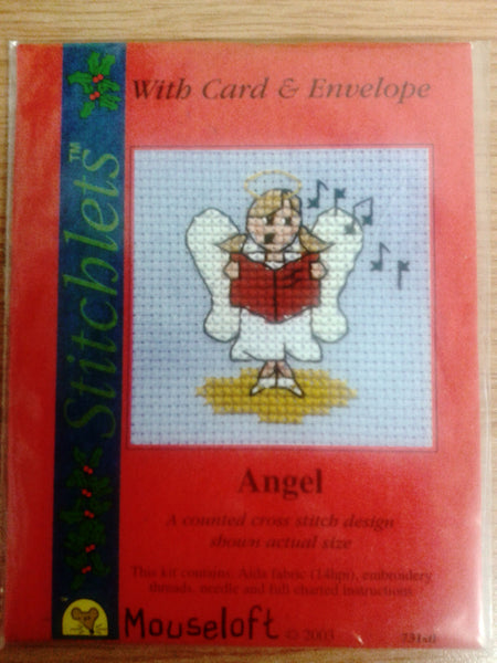 Angel Cross Stitch Card Kit - The Printable Craft Shop