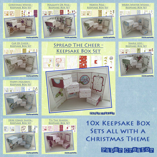 Christmas Keepsake Boxes Mega Bundle - The Printable Craft Shop