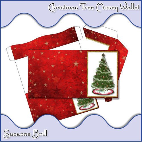 Christmas Tree Money Wallet - The Printable Craft Shop