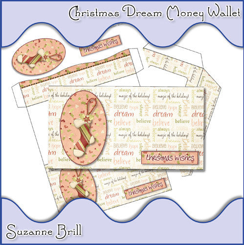 Christmas Dream Money Wallet - The Printable Craft Shop