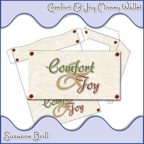 Comfort And Joy Money Wallet - The Printable Craft Shop