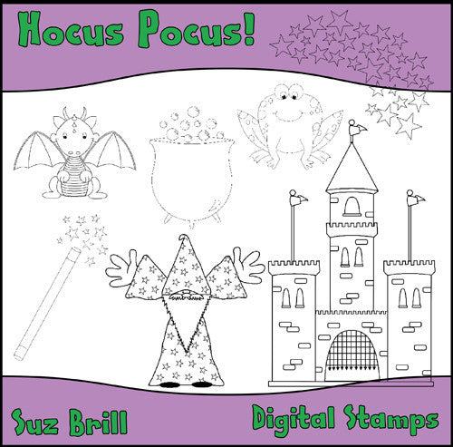 Hocus Pocus! CU Digital Stamps - The Printable Craft Shop