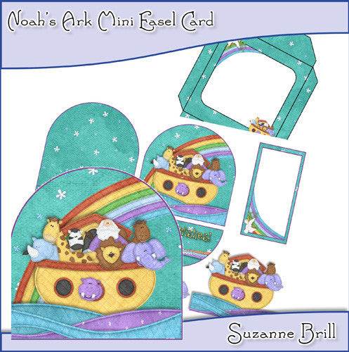 Noah's Ark Mini Easel Card - The Printable Craft Shop