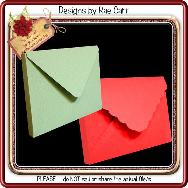 246 8 Thick Envelopes  *HAND & MACHINE Formats* - The Printable Craft Shop