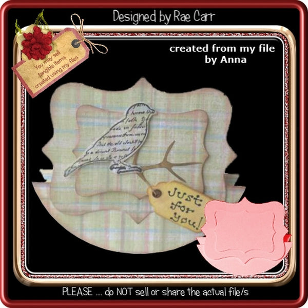 253 Bracket Rocker   HAND & MACHINE Formats - The Printable Craft Shop