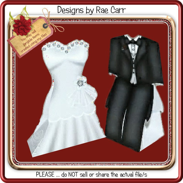 295 Bride & Groom Favor Boxes  HAND & Multiple MACHINE Formats - The Printable Craft Shop