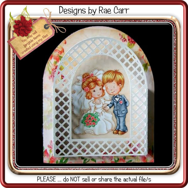 313 Wedding Chapel 3-D Card   Multiple MACHINE Formats - The Printable Craft Shop