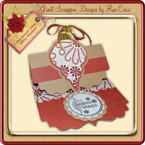 397 Christmas Ornament Easel    HAND &  MACHINE Formats - The Printable Craft Shop