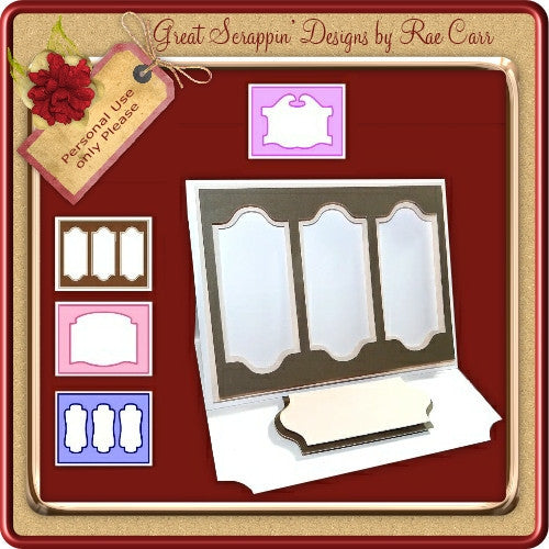 561 4 Toppers & 2 Cards  MACHINE Cut Files - The Printable Craft Shop