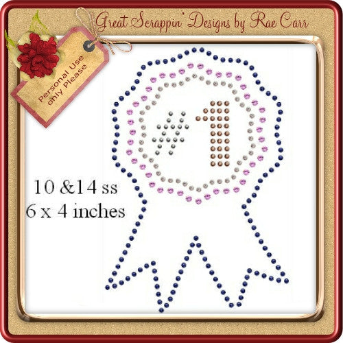 RS Award Ribbon Rhinestones   HAND and MACHINE Cut Files - The Printable Craft Shop