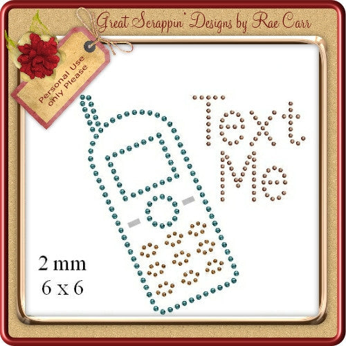 RS Text Me   Multiple MACHINE Formats - The Printable Craft Shop