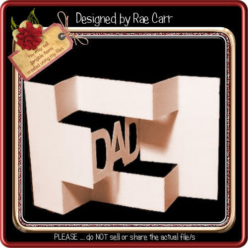 814  Dad    Multiple MACHINE Formats - The Printable Craft Shop