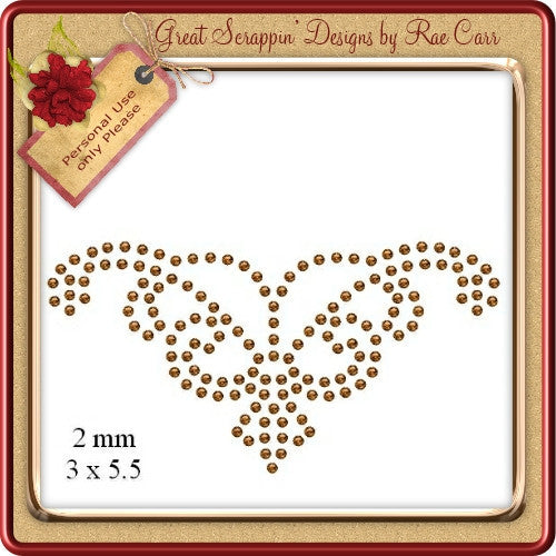 RS Pretty Swirlie    Multiple MACHINE Formats - The Printable Craft Shop