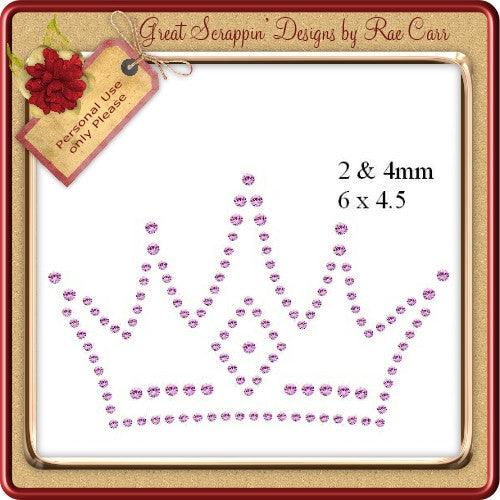 RS Crown Hand and MACHINE Formats - The Printable Craft Shop