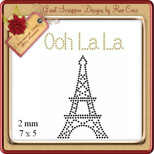 RS Ooh LaLa Paris     Multiple MACHINE Formats - The Printable Craft Shop