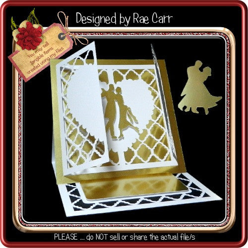 837 Fancy Romantic Easel *Multiple MACHINE Formats* - The Printable Craft Shop
