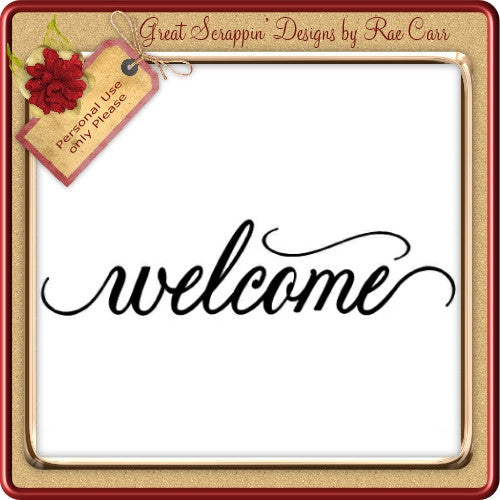 Vinyl Welcome - The Printable Craft Shop