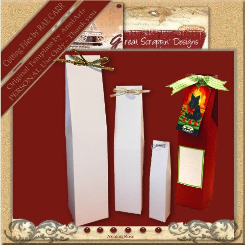 AA Bottle Gift Container  *MACHINE Formats* - The Printable Craft Shop