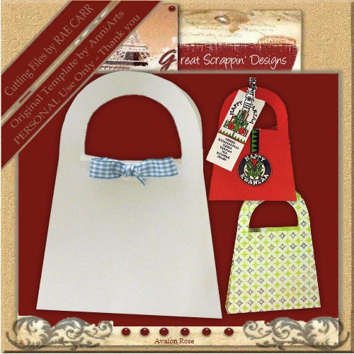 AA Handbag Gift Container *Multi-MACHINE Formats* - The Printable Craft Shop