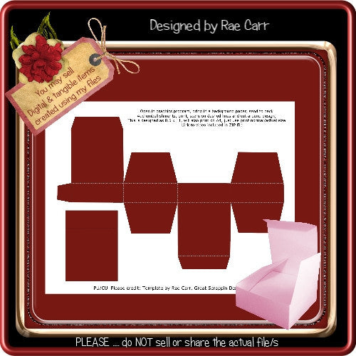 Jewelry Gift Box Template - The Printable Craft Shop