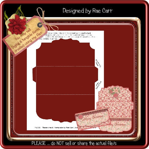 Money Holder Wallet Template C - The Printable Craft Shop