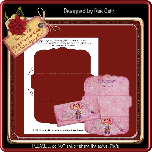 Money Holder Wallet Template D - The Printable Craft Shop
