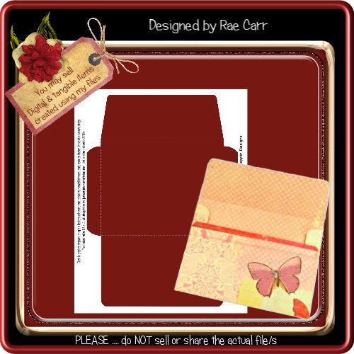 Envelope B Template - The Printable Craft Shop