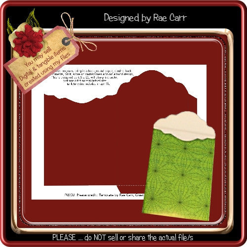 Envelope D Template - The Printable Craft Shop