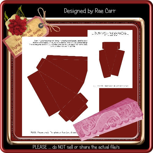 Pie or Cake Box Template - The Printable Craft Shop