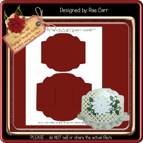 Shaped Rocker Card Template - The Printable Craft Shop