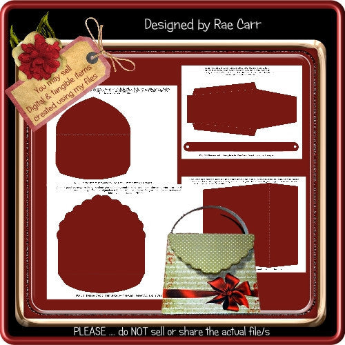 Purse or Bag Template - The Printable Craft Shop