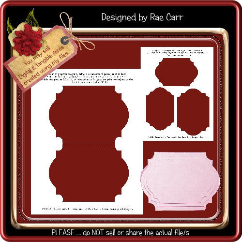 Shaped Card Template - The Printable Craft Shop