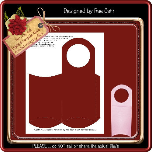 Door Hanger with a Pocket Template - The Printable Craft Shop