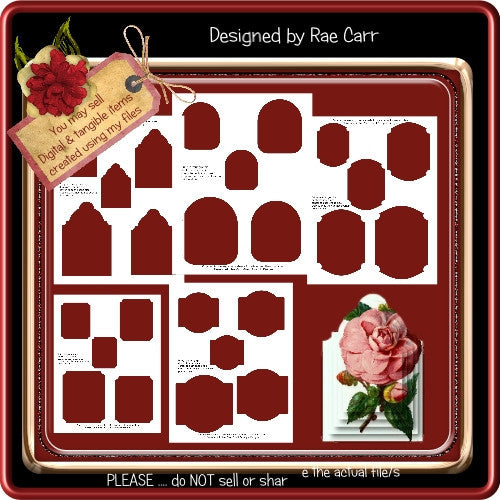 Shaped Layering Topper Templates - The Printable Craft Shop