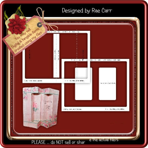 Double Window Pop Out Card Template - The Printable Craft Shop