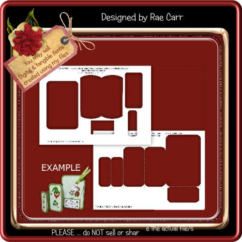 Fancy Folded Card Template - The Printable Craft Shop