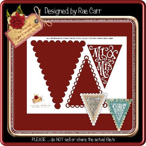 Pennant Topper Template - The Printable Craft Shop