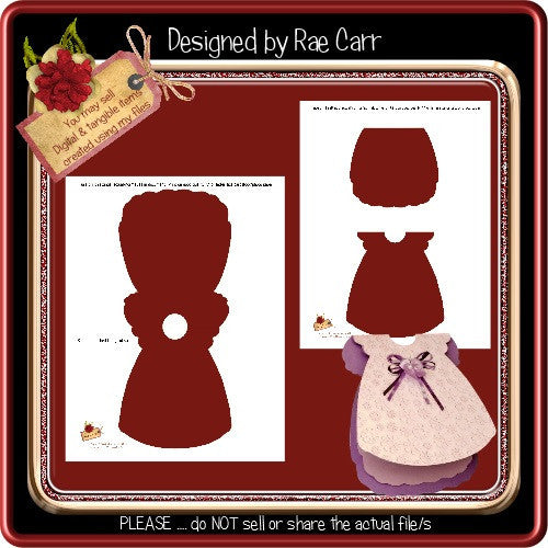Shaped Baby Dress Card Template - The Printable Craft Shop