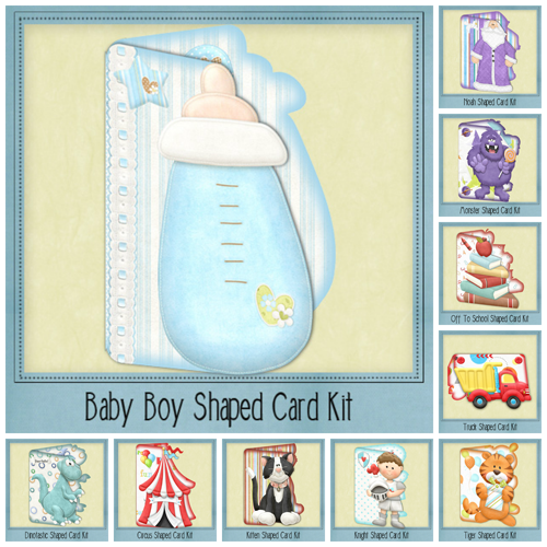 Shaped Cards Mega Bundle - The Printable Craft Shop - 1