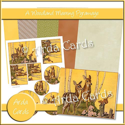 A Woodland Meeting Pyramage - The Printable Craft Shop