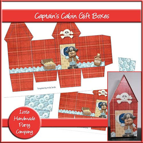 Aarrgh! Me Hearties Captain's Cabin Gift Boxes - The Printable Craft Shop