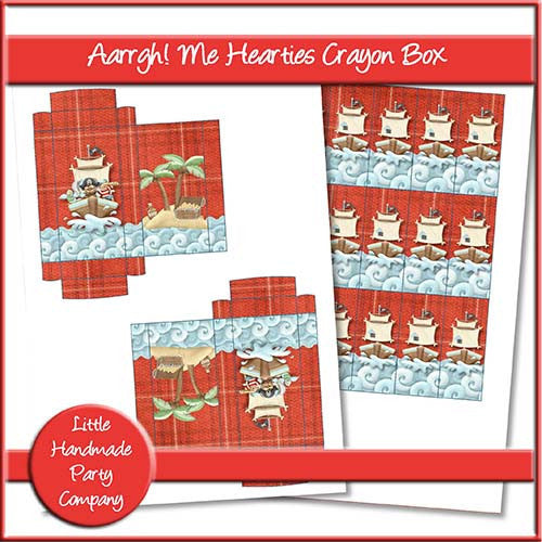 Aarrgh! Me Hearties Crayon Box - The Printable Craft Shop