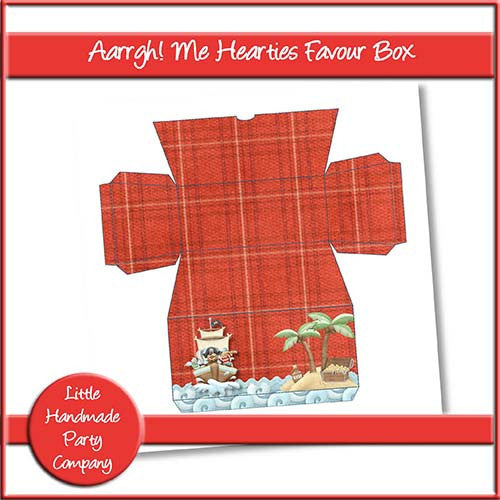 Aarrgh! Me Hearties Favour Box - The Printable Craft Shop