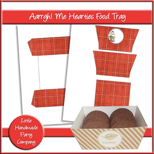 Aarrgh! Me Hearties Food Tray - The Printable Craft Shop