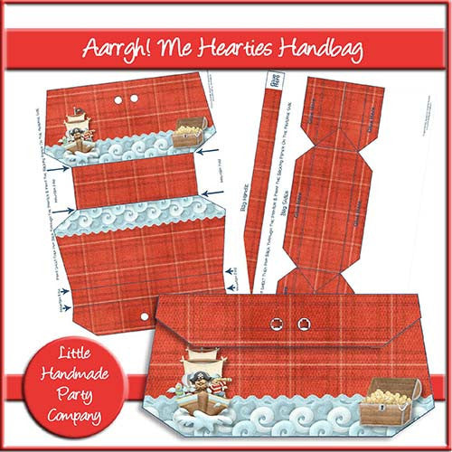 Aarrgh! Me Hearties Handbag - The Printable Craft Shop
