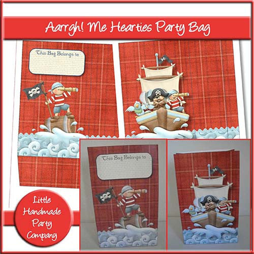 Aarrgh! Me Hearties Party Bag - The Printable Craft Shop