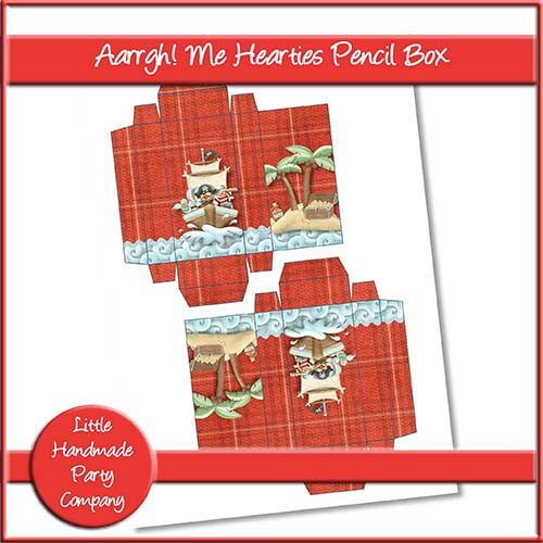 Aarrgh! Me Hearties Pencil Box - The Printable Craft Shop