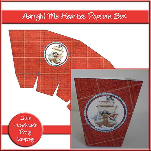 Aarrgh! Me Hearties Popcorn Box - The Printable Craft Shop
