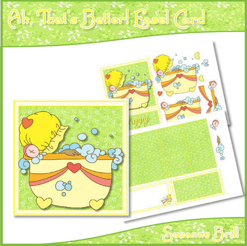 Ah, That's Better! Easel Card - The Printable Craft Shop